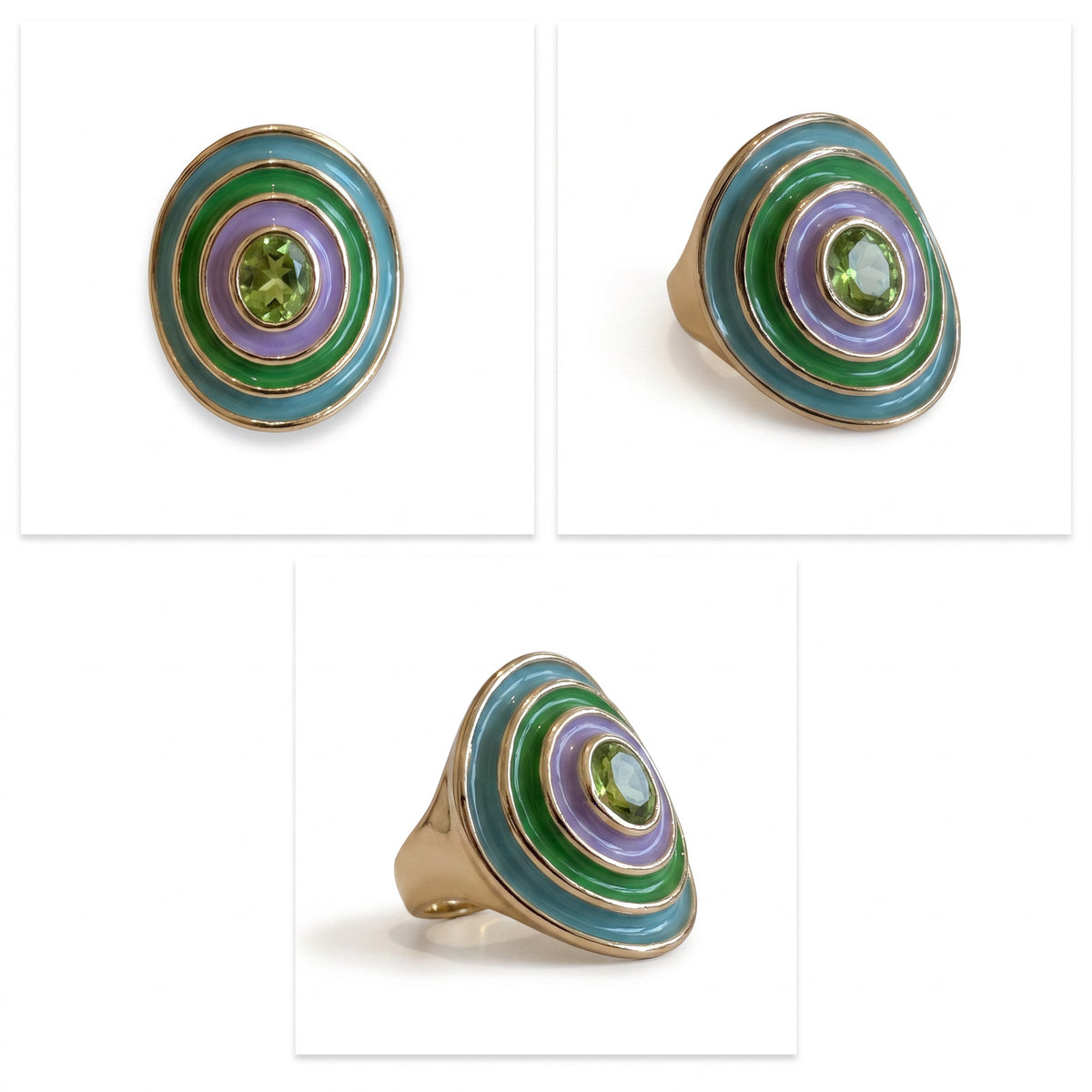 Pastel Layered Enamel Ring