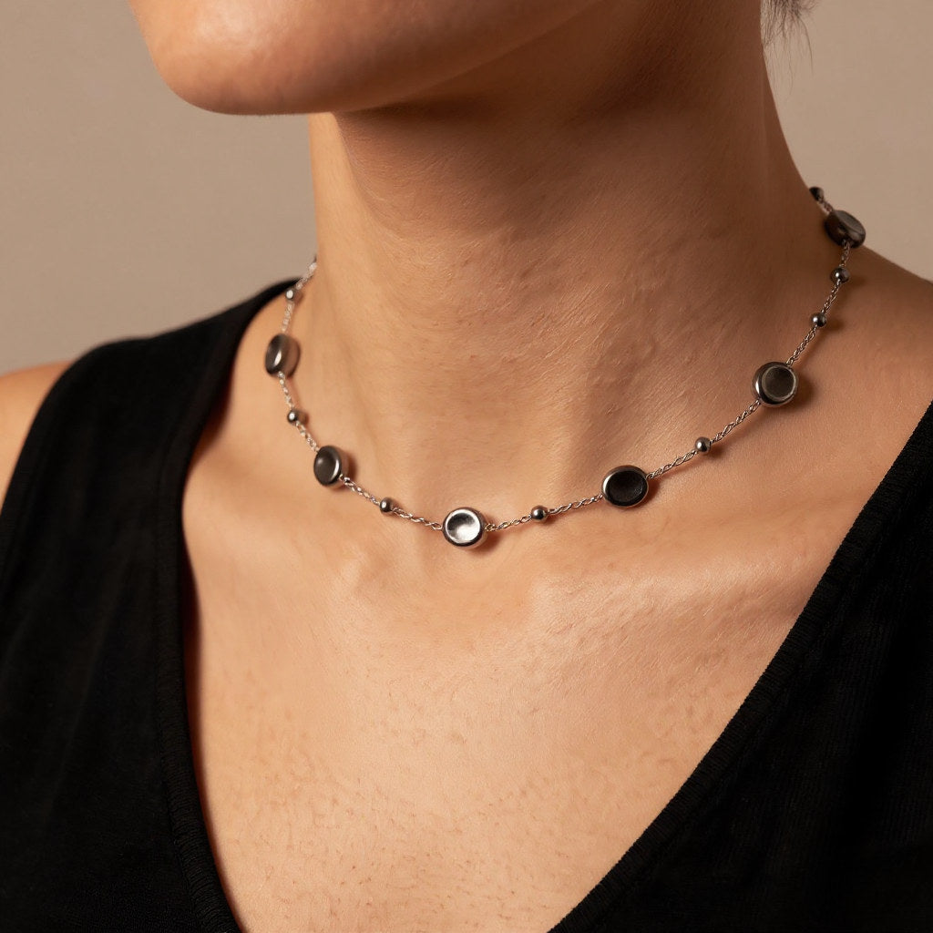 Silver Pebble Necklace