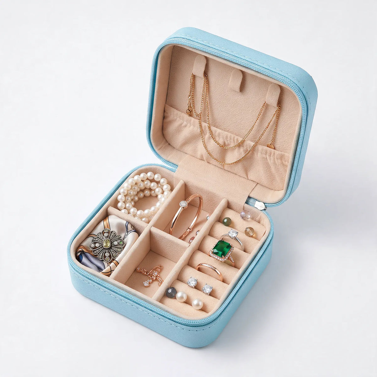 Compact Travel Jewelry Case