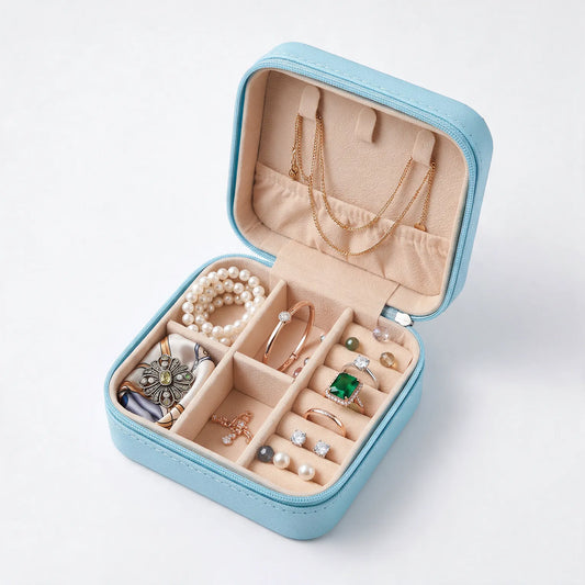 Compact Travel Jewelry Case