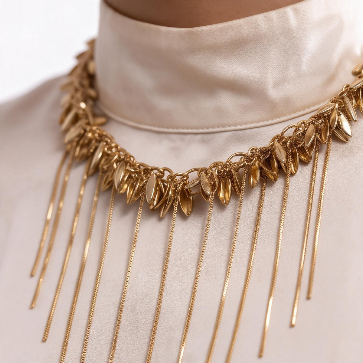 Fringe Necklace - Gold