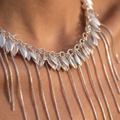 Fringe Necklace - Silver