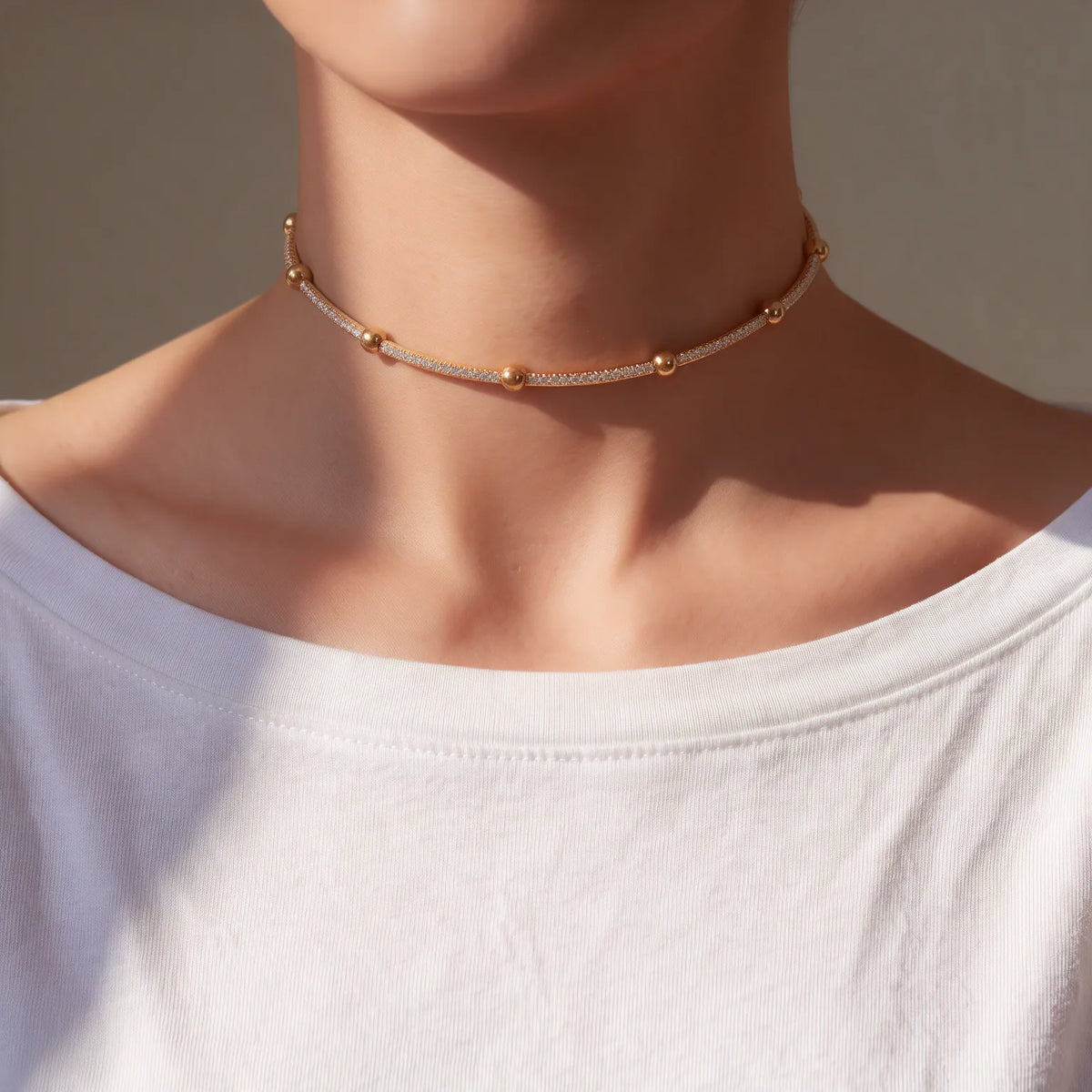 Gold Bead Necklace