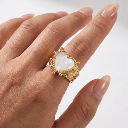 Pearl Heart Ring