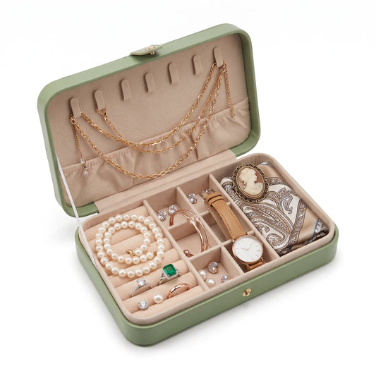 Sage Travel Jewelry Box