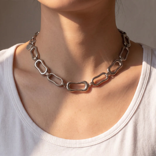 Silver Link Necklace