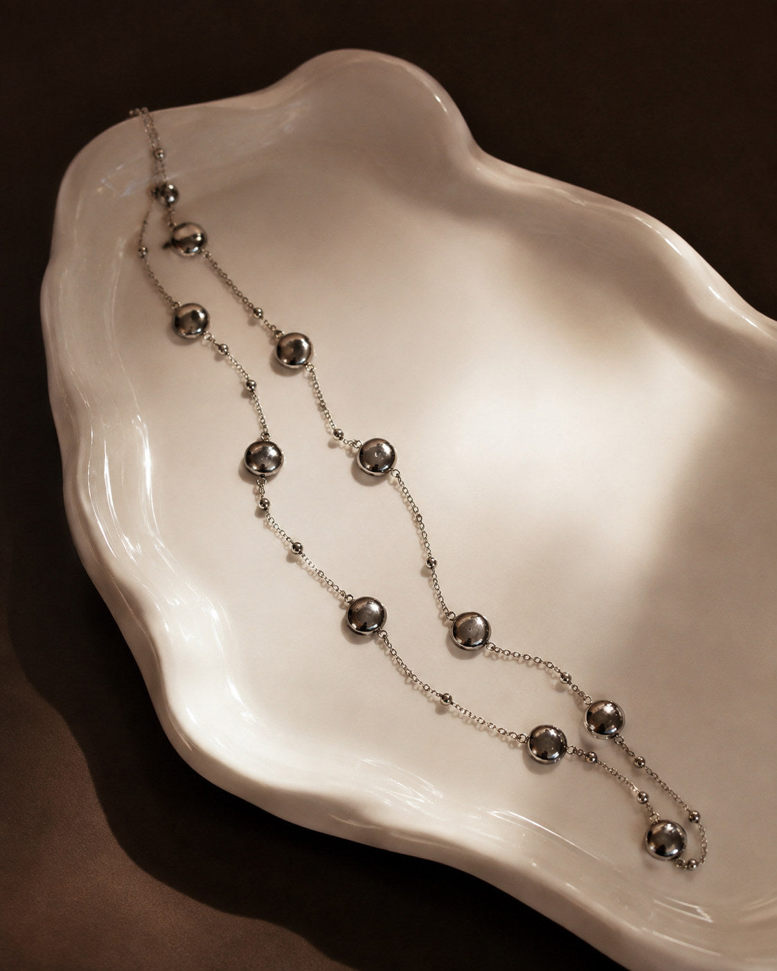 Silver Pebble Necklace