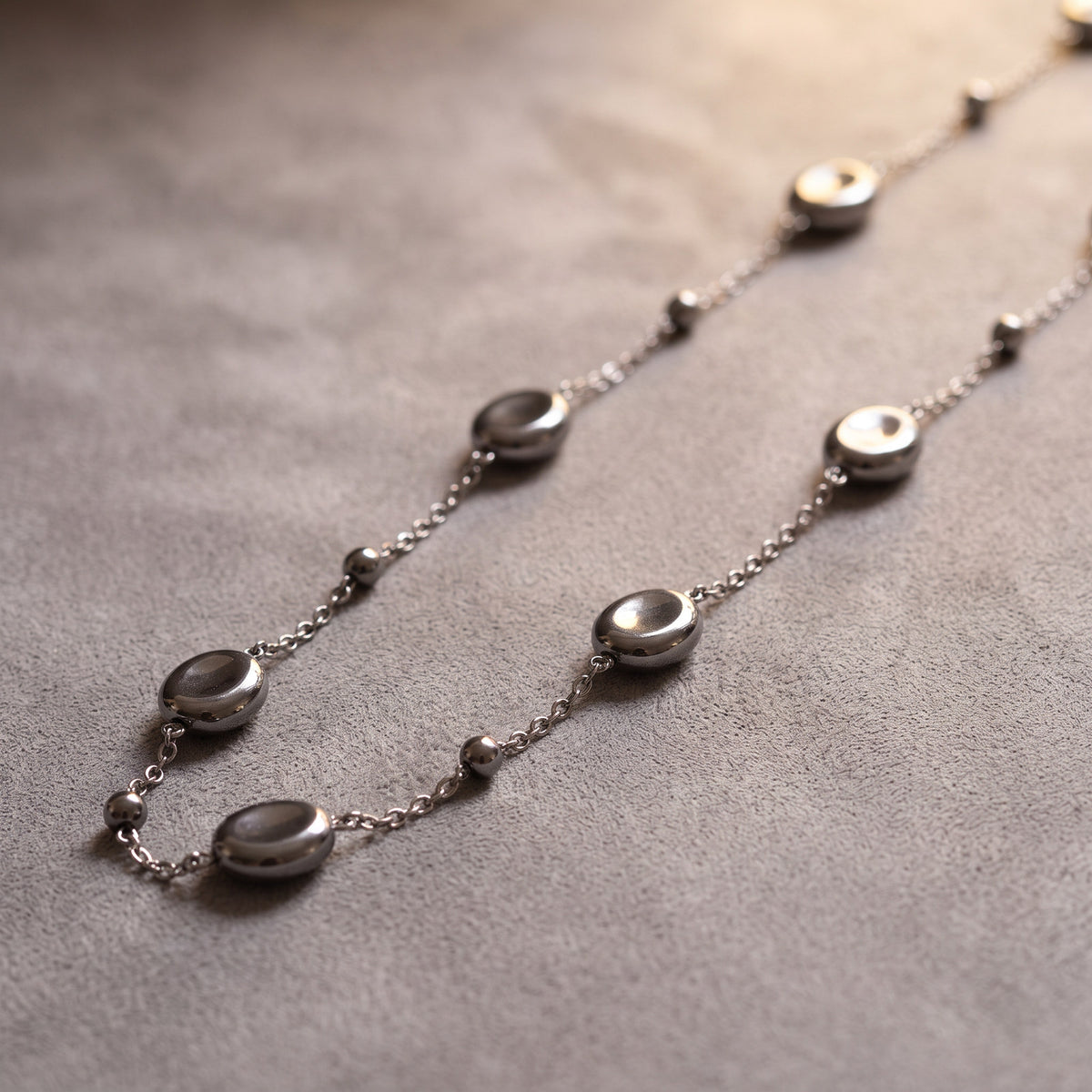 Silver Pebble Necklace