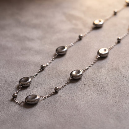 Silver Pebble Necklace